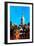 Low Poly New York Art - Empire State Building IV-Philippe Hugonnard-Framed Art Print