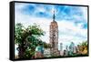 Low Poly New York Art - Empire State Building-Philippe Hugonnard-Framed Stretched Canvas