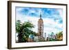 Low Poly New York Art - Empire State Building-Philippe Hugonnard-Framed Art Print