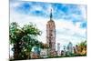 Low Poly New York Art - Empire State Building-Philippe Hugonnard-Mounted Art Print