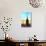 Low Poly New York Art - Empire Sunset-Philippe Hugonnard-Stretched Canvas displayed on a wall