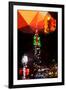 Low Poly New York Art - Empire Traffic Light-Philippe Hugonnard-Framed Art Print