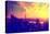 Low Poly New York Art - Golden Sunset-Philippe Hugonnard-Stretched Canvas