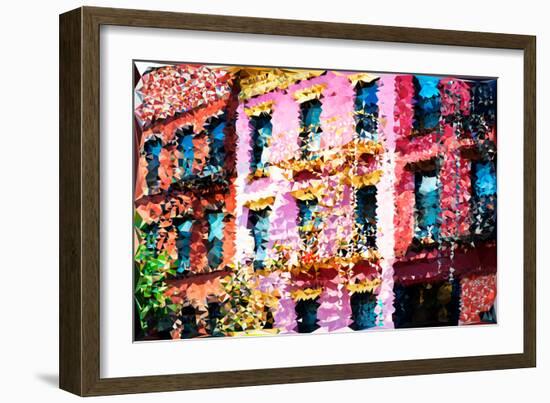 Low Poly New York Art - Green Coffee-Philippe Hugonnard-Framed Art Print