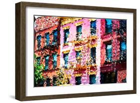 Low Poly New York Art - Green Coffee-Philippe Hugonnard-Framed Art Print