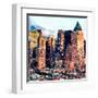 Low Poly New York Art - Green Manhattan-Philippe Hugonnard-Framed Art Print