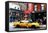 Low Poly New York Art - Greenwich Taxi-Philippe Hugonnard-Framed Stretched Canvas