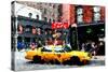 Low Poly New York Art - Greenwich Taxi-Philippe Hugonnard-Stretched Canvas