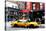 Low Poly New York Art - Greenwich Taxi-Philippe Hugonnard-Stretched Canvas