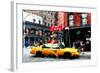 Low Poly New York Art - Greenwich Taxi-Philippe Hugonnard-Framed Art Print