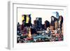 Low Poly New York Art - Hell's Kitchen Buildings-Philippe Hugonnard-Framed Art Print