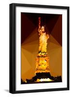 Low Poly New York Art - Liberty Lady-Philippe Hugonnard-Framed Art Print