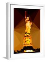 Low Poly New York Art - Liberty Lady-Philippe Hugonnard-Framed Art Print