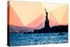 Low Poly New York Art - Liberty-Philippe Hugonnard-Stretched Canvas