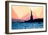 Low Poly New York Art - Liberty-Philippe Hugonnard-Framed Art Print