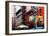 Low Poly New York Art - Manhattan Architecture-Philippe Hugonnard-Framed Art Print