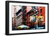 Low Poly New York Art - Manhattan Architecture-Philippe Hugonnard-Framed Art Print