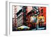 Low Poly New York Art - Manhattan Architecture-Philippe Hugonnard-Framed Art Print