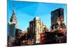 Low Poly New York Art - Manhattan Buildings II-Philippe Hugonnard-Mounted Art Print