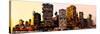 Low Poly New York Art - Manhattan Buildings-Philippe Hugonnard-Stretched Canvas