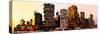 Low Poly New York Art - Manhattan Buildings-Philippe Hugonnard-Stretched Canvas