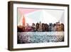 Low Poly New York Art - Manhattan Cityscape III-Philippe Hugonnard-Framed Art Print