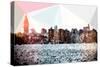 Low Poly New York Art - Manhattan Cityscape III-Philippe Hugonnard-Stretched Canvas