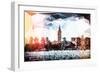 Low Poly New York Art - Manhattan Cityscape-Philippe Hugonnard-Framed Art Print