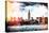 Low Poly New York Art - Manhattan Cityscape-Philippe Hugonnard-Stretched Canvas