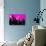 Low Poly New York Art - Manhattan Deep Pink Night-Philippe Hugonnard-Art Print displayed on a wall