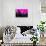 Low Poly New York Art - Manhattan Deep Pink Night-Philippe Hugonnard-Stretched Canvas displayed on a wall
