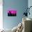 Low Poly New York Art - Manhattan Deep Pink Night-Philippe Hugonnard-Art Print displayed on a wall