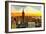 Low Poly New York Art - Manhattan Downtown-Philippe Hugonnard-Framed Art Print