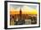 Low Poly New York Art - Manhattan Downtown-Philippe Hugonnard-Framed Art Print