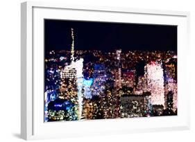 Low Poly New York Art - Manhattan Midtown-Philippe Hugonnard-Framed Art Print