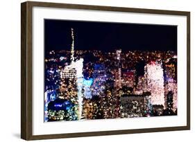 Low Poly New York Art - Manhattan Midtown-Philippe Hugonnard-Framed Art Print