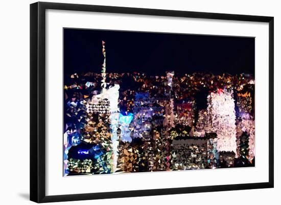 Low Poly New York Art - Manhattan Midtown-Philippe Hugonnard-Framed Art Print