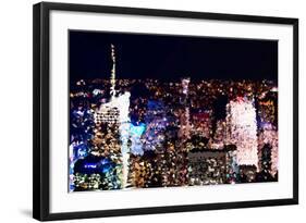 Low Poly New York Art - Manhattan Midtown-Philippe Hugonnard-Framed Art Print