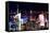 Low Poly New York Art - Manhattan Midtown-Philippe Hugonnard-Framed Stretched Canvas