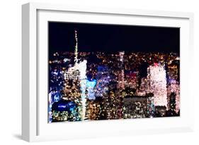 Low Poly New York Art - Manhattan Midtown-Philippe Hugonnard-Framed Premium Giclee Print