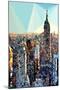 Low Poly New York Art - Manhattan Pastel-Philippe Hugonnard-Mounted Art Print