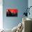 Low Poly New York Art - Manhattan Red Night-Philippe Hugonnard-Stretched Canvas displayed on a wall