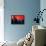 Low Poly New York Art - Manhattan Red Night-Philippe Hugonnard-Framed Stretched Canvas displayed on a wall