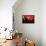 Low Poly New York Art - Manhattan Red Night-Philippe Hugonnard-Framed Stretched Canvas displayed on a wall