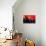 Low Poly New York Art - Manhattan Red Night-Philippe Hugonnard-Stretched Canvas displayed on a wall