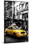 Low Poly New York Art - Manhattan Taxi-Philippe Hugonnard-Mounted Art Print