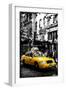 Low Poly New York Art - Manhattan Taxi-Philippe Hugonnard-Framed Art Print