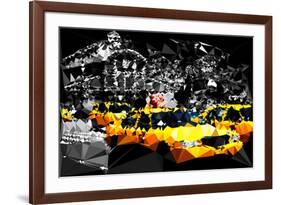 Low Poly New York Art - Manhattan Traffic-Philippe Hugonnard-Framed Art Print