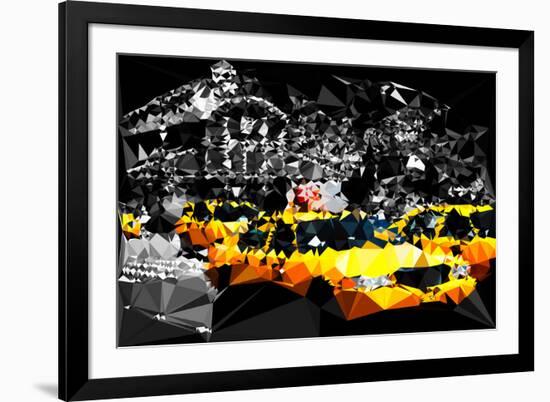 Low Poly New York Art - Manhattan Traffic-Philippe Hugonnard-Framed Art Print