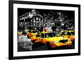 Low Poly New York Art - Manhattan Traffic-Philippe Hugonnard-Framed Art Print